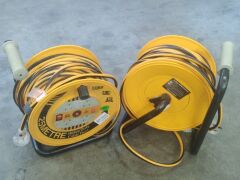 ×1 Dul Floodlights (Middle hadle missing screw) | ×2 25Metre Heavy Duty Cable Reel. - 4