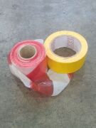 Safety Bundle | ×1 Firemaster 1.0kg BE Power Stored Pressure | ×2 Caution Tape Rolls, ×2 Silver Refection Tape, ×1 Yellow & ×1 Red and White tape roll - 3