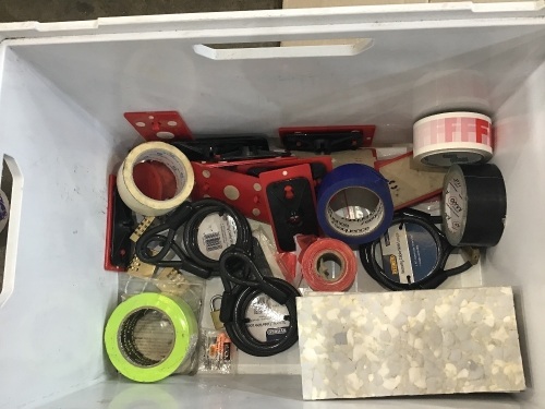 Box of lockout tag out stuff and other- Miscellaneous Items