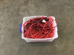 BOX OF EXTENSION LEADS - 2