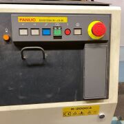 Fanuc Robot Model: R2000iA-210F (B cabinet) Reach: 2.65mtrs Payload: 210kg Controller: RJ3iB Teach Pendant Included Axis: 6 Floor Mounted YOM: 2004 - 4