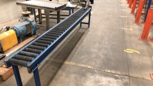 Conveyor Roller mild steel frame 
PVC Rollers 230mm long
300x3000x600H - 3