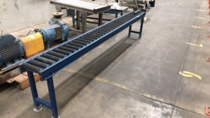 Conveyor Roller mild steel frame 
PVC Rollers 230mm long
300x3000x600H - 4