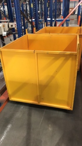 Stock transfer trolley mild steel fabricated, sheet steel sides and base
1050 x 1050 x 1100mmH