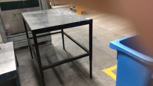 Stainless steel Fabricated work bench, height adjustable 
1120x720x900H - 2