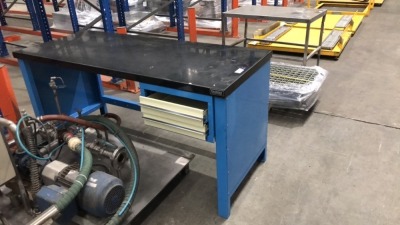 Phoenix storage systems steel work bench with drawers
1800x750x900H
