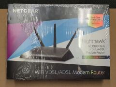 Netgear - Nighthawk | AC1900 WiFi VDSL/ADSL Modem Router | Dual Core Processor - 2