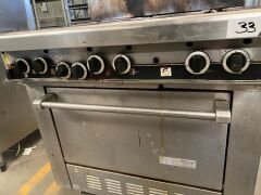 Garland Commercial 6 Burner Stove with Static Oven - 4