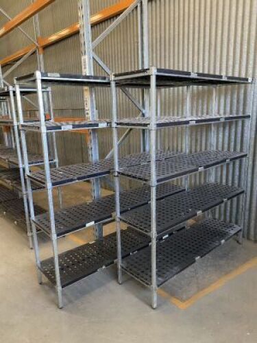 Two bays of Coldroom Shelving, Mantova