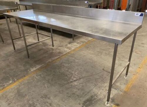 Preparation Bench, stainless steel, 150mm splashback