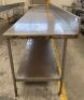 Preparation Bench, stainless steel, 150mm splashback - 2