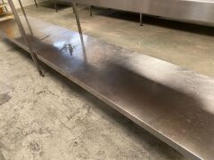 Preparation Bench, stainless steel, 150mm splashback - 4