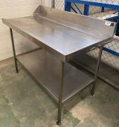 Two assorted stainless steel benches