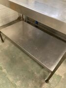 Two assorted stainless steel benches - 4