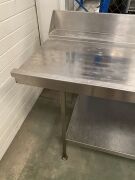Two assorted stainless steel benches - 5