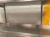 Stainless steel bench and wall mount shelving - 4
