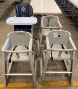 Quantity of 4 assorted High Chairs - 2