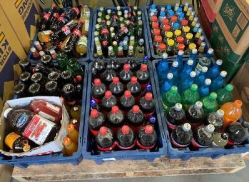 Large quantity of assorted soft drinks