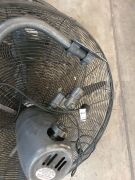 ×2 Wall Mounted Industrial Fans | one Fan has a wall mount that is non attached | Refer to images - 2