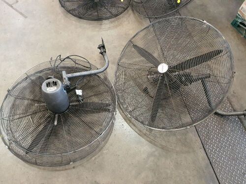 ×2 Wall Mounted Industrial Fans | Refer to images