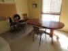 Group lot comprising; 1 x Staff lockers, metal; Keyed 1 x Filing cabinet; 2 drawer 1 x Dimplex Air conditioner, Table & Chairs - 3