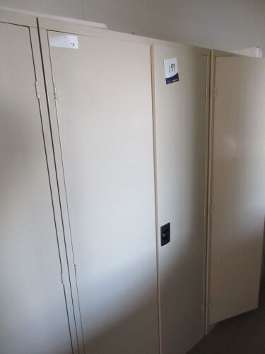 2 Door Metal Stationary Cabinet and contents, 900 x 470 x 1840mm H