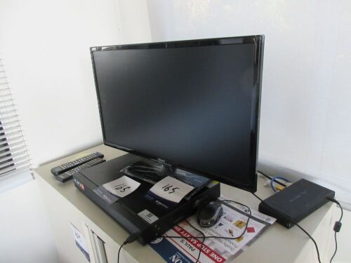 Group lot of 2 Wintal 20" LED Monitors, with Security Surveillance System