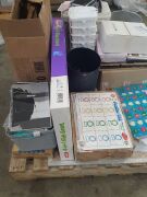 BULK PALLET of School supplies | Books, someTime, counting and hand writing Sheets, Bins and Pens and White boards and one Otto Chair. - 2