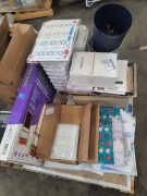 BULK PALLET of School supplies | Books, someTime, counting and hand writing Sheets, Bins and Pens and White boards and one Otto Chair. - 5