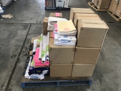 BULK PALLET BUNDLE, PACKS OF A3 PRINTER PAPER, FOLDER DIVIDERS, MAIL TUFF BUBBLE MAILERS, ECT, PLEASE REFER TO IMAGES OF ITEMS - 2