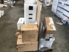 BULK PALLET BUNDLE, HAND DISPENSERS, STATIONERY, MED CHAIR BLACK, FIT CHAIR, ECT, PLEASE REFER TO IMAGES OF ITEMS - 2