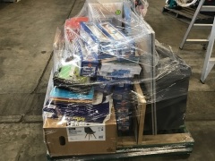 BULK PALLET, KIDS LEARNING POSTER PACKS, CHAIRS, A4 and A3 PAPER, BINS, WHITEBOARDS ECT, PLEASE REFER TO IMAGES OF ITEMS - 3