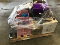 BULK PALLET, BULK HAND SANITIZERS, STAINLESS STEEL BIN, 4 DRAW STORAGE CAB, FOLD OUT TABLES AND OTHER MISCELLANEOUS ITEMS, PLEASE REFER TO IMAGES OF ITEMS, - 5