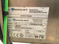 Videojet Printer Terminal Inkjet Coder, Videojet 1200, Marsh Unicorn Unit on Stand attached to Videojet Unit - 3