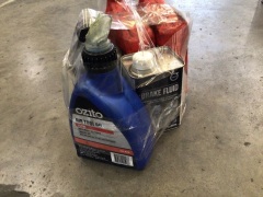 ACDELCO AUTOMATIC TRANSMISSION FLUID x2, VOLVO BRAKE FLUID X1 AND OZITO AIR TOOL OIL x1 - 2