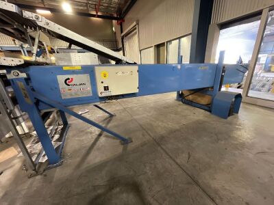 Caljan Loading Systems, Telescopic conveyor with hydraulic height adjustment, Belt width 800, Retracted Length 5meters
