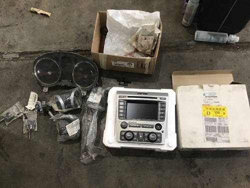 Mixed car parts genuine Holden head unit, Holden lock set ETC (refer to images provided)