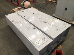 3 x Personal Lockers, 2 Door, 390 x 450 x 2100mm H