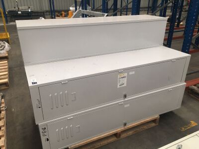 5 x Metal Lockers, Steelco Brand, 380 x 460 x 1830mm H