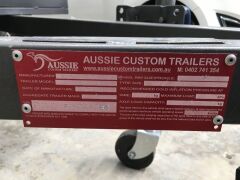Year 2021 Aussie Custom Trailers 6x4 Flat top Trailer with Jockey Wheel 600KG AG Mass - 2