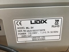 Note Counter
Lidix
Model: ML-2V
Serial No: MVA 18033739P
300 x 300 x 300mm H
240 Volt - 2
