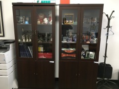 2 x Display Cabinet with Glass Fronts & Top
900 x 400 x 2000mm H