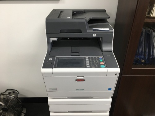 Oki Printer, ES5473 Multi Function Printer
Executive Services
Copy, Scan, Print, Fax
420 x 600 x 1200mm H