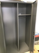 2 x Metal 2 Door Cabinets, 1000 x 500 x 1850mm H - 2