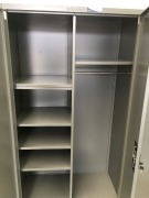 2 x Metal 2 Door Cabinets, 1000 x 500 x 1850mm H - 3
