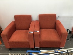 2 x Lounge Chairs & 1 x Coat Rack