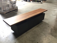 Solid timber top TV unit Insurance payout $4,000 - 2