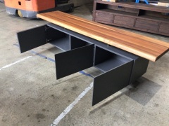 Solid timber top TV unit Insurance payout $4,000 - 6