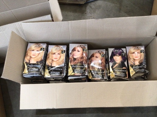 LOREAL PREFERENCE LUMINOUS COLOUR ( VARIOUS COLOURS) 15 BOXES