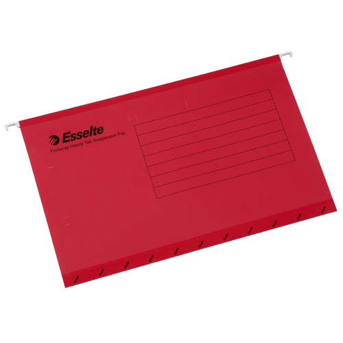 Pallet of Stationery - 30 cartons of ESSELTE HANDY TAB SUSPENSION FILES RED - Units per Carton: 16